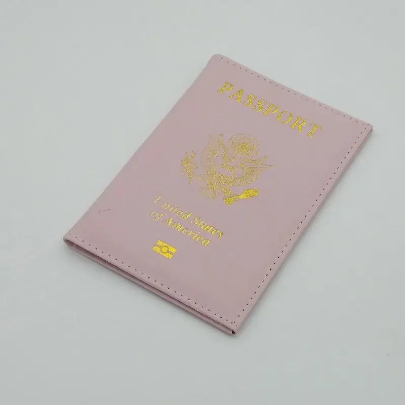 Personalised leather USA Passport Cover Customized Travel Passport holder American Wallet Covers for Passports Girls America