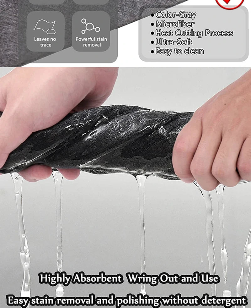 1/3/5/10Pcs Magic Cleaning Cloths Reusable Microfiber Washing Rags Microfiber Glass Clean Towel Washable Lint-free Cleaning Rags