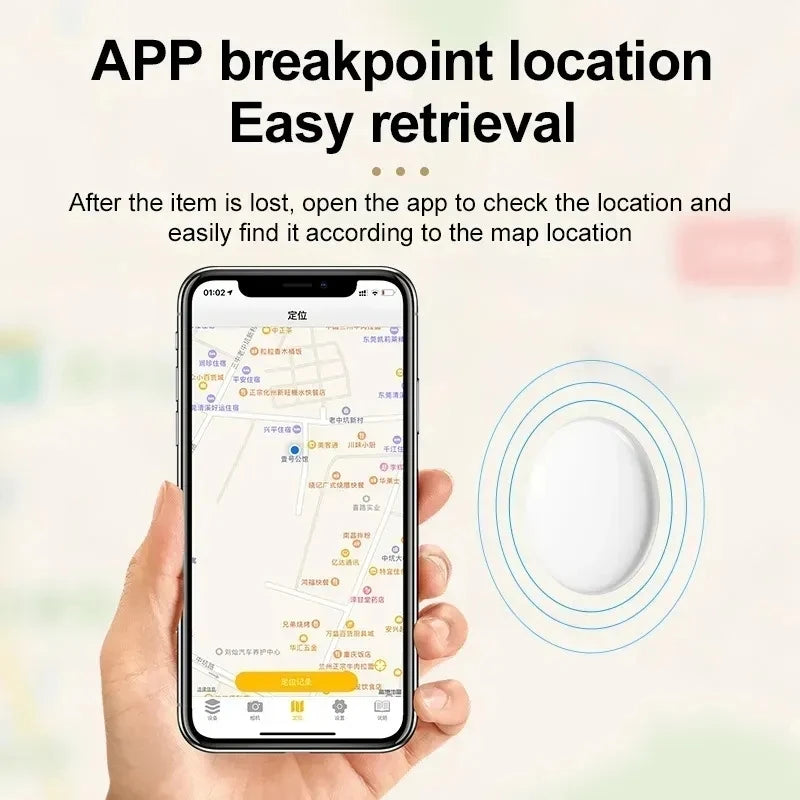 Mini GPS Tracker Smart Tag Compatible with iOS isearching Global Locator Anti-lost Finder for Car Pet Keys Wallet Suitcase iTag