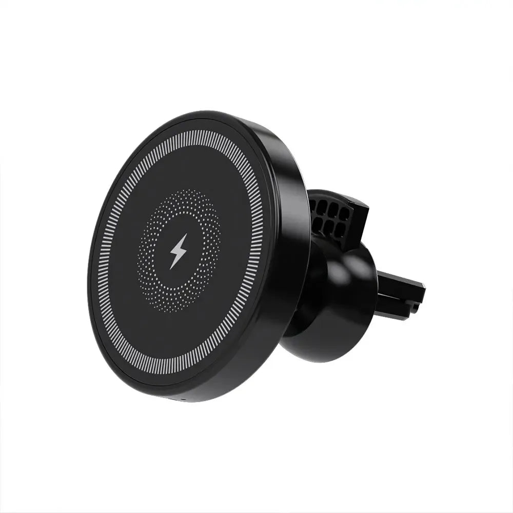 Magnetic Wireless Charger 360 Rotation Air Vent Phone Holder Stand For Magsafe iPhone 16 15 14 13 12 Pro Max Fast Charging Mount