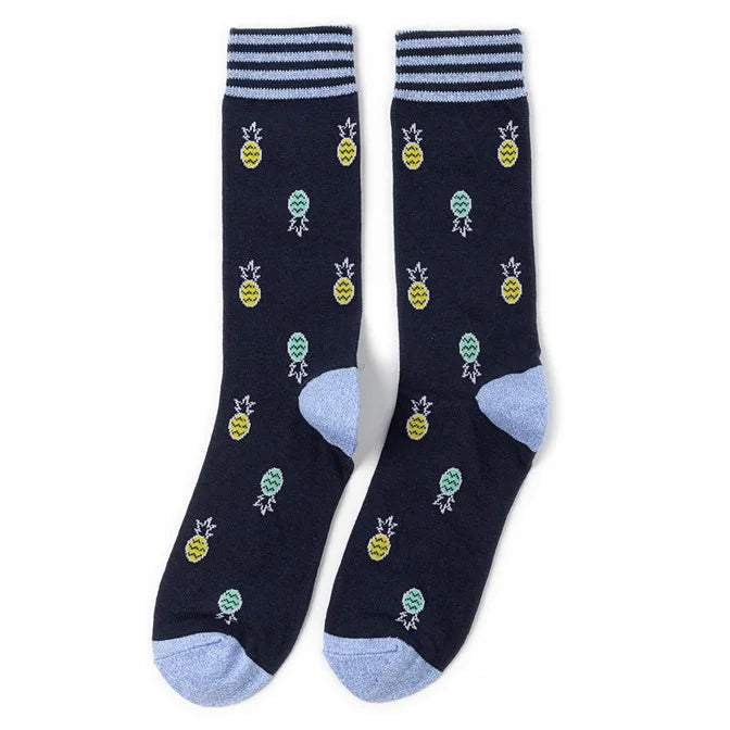 58 Style Food Theme Men Cartoon Socks Cotton Fruit Banana beer coffee bean doughnut sandwich hamburger sushi ice crea Long Socks