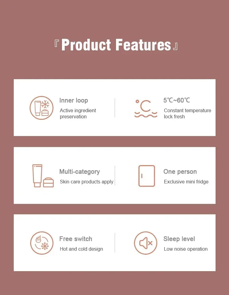 12V/110V/220V Mini Multifunction Refrigerator Cosmetics Mask Beverage Makeup Dormitory Freshness for Car Home