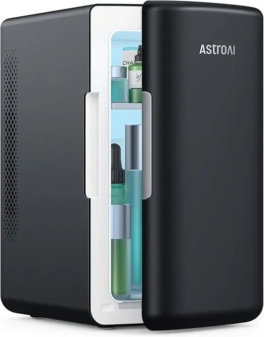 Mini Fridge 2.0 Gen, 6 Liter/8 Cans Makeup Skincare Fridge 110V AC/ 12V DC Portable Thermoelectric Cooler and Warmer Little Tin
