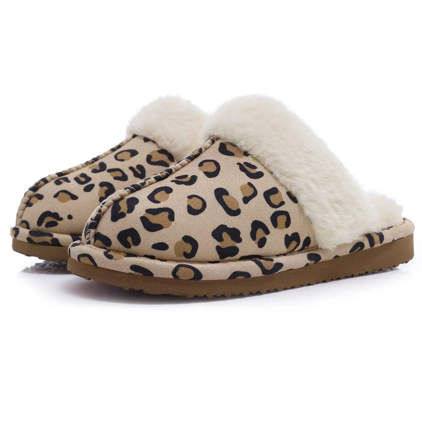 Kidmi Winter Women Fuzzy Slippers Classic Brand Fluffy House Shoes Indoor Warm Suede Cozy Slippers Casual Non-slip Cotton Shoes