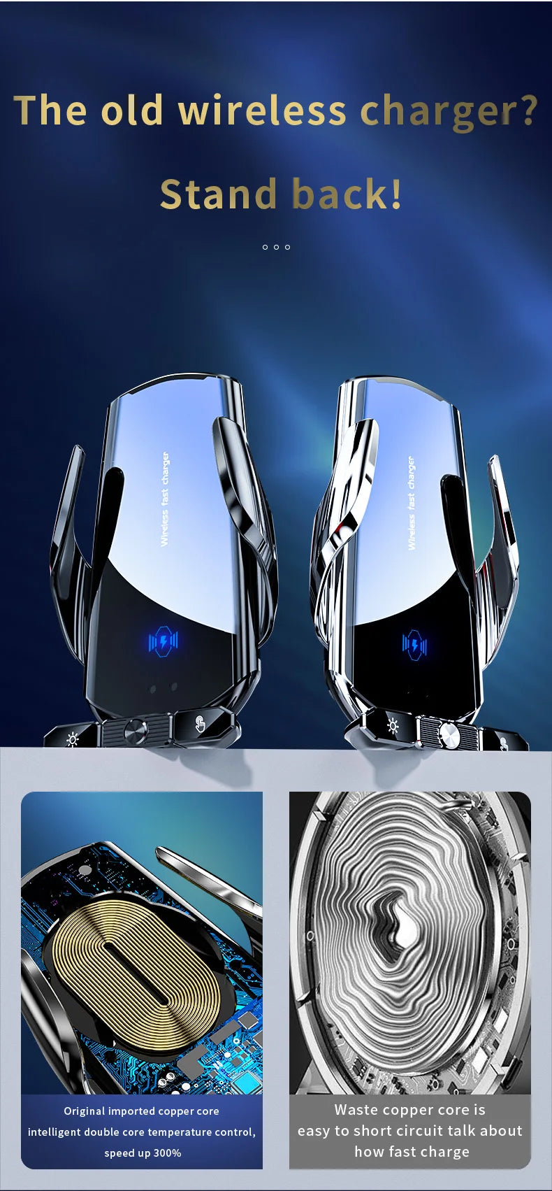 15W Car Wireless Charger Stand for iPhone 16 15 14 13 12 Pro Max Samsung 3 in 1 Magnetic Adapters Phone Fast Charging Chargers