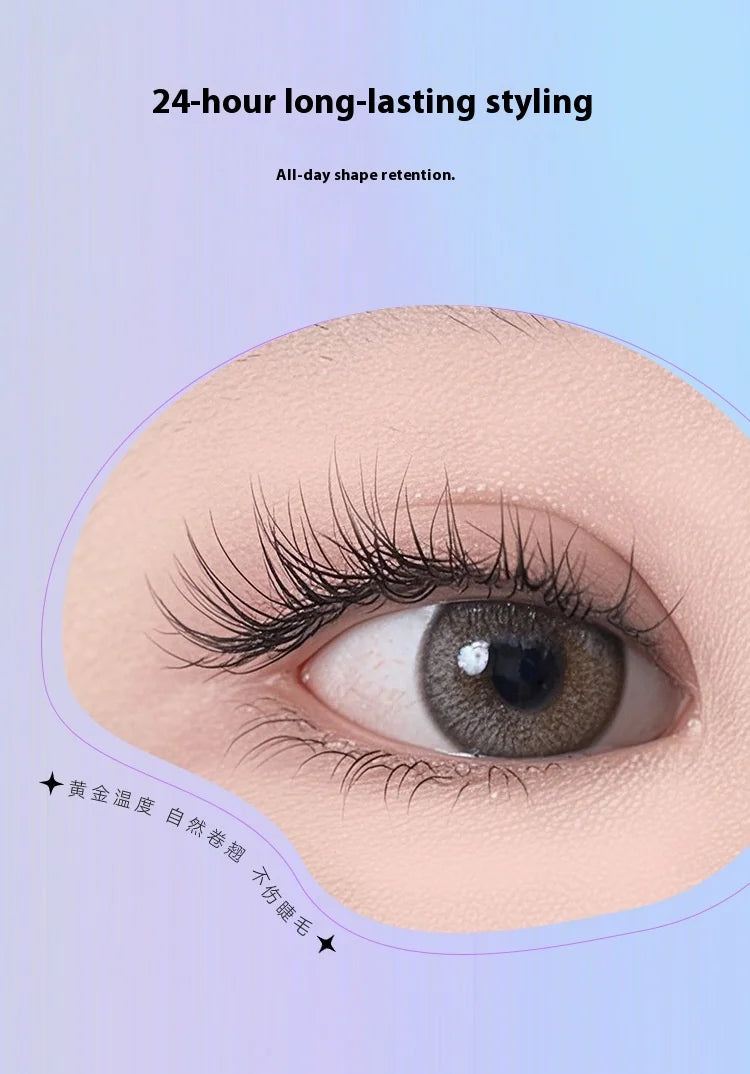 Heated Eyelash Curler, Fast Heat up Within 10s, 24 Hours Long Lasting, Rechargeable Electric Eyelash Curler, Temperature Control