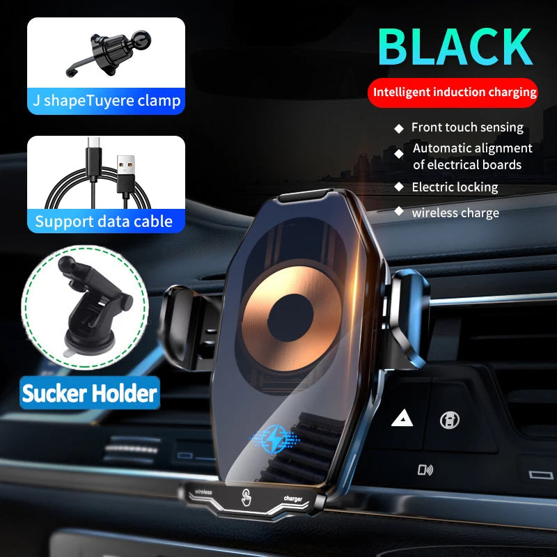 15W Car Wireless Charger Stand for iPhone 16 15 14 13 12 Pro Max Samsung 3 in 1 Magnetic Adapters Phone Fast Charging Chargers