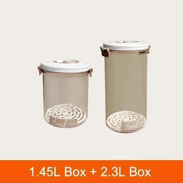 Vacuum Sealed Food Storage Box, Clear Fresh-Keeping Box, Capacity Food Dispenser, Transparent Container with Vacuum Pump
