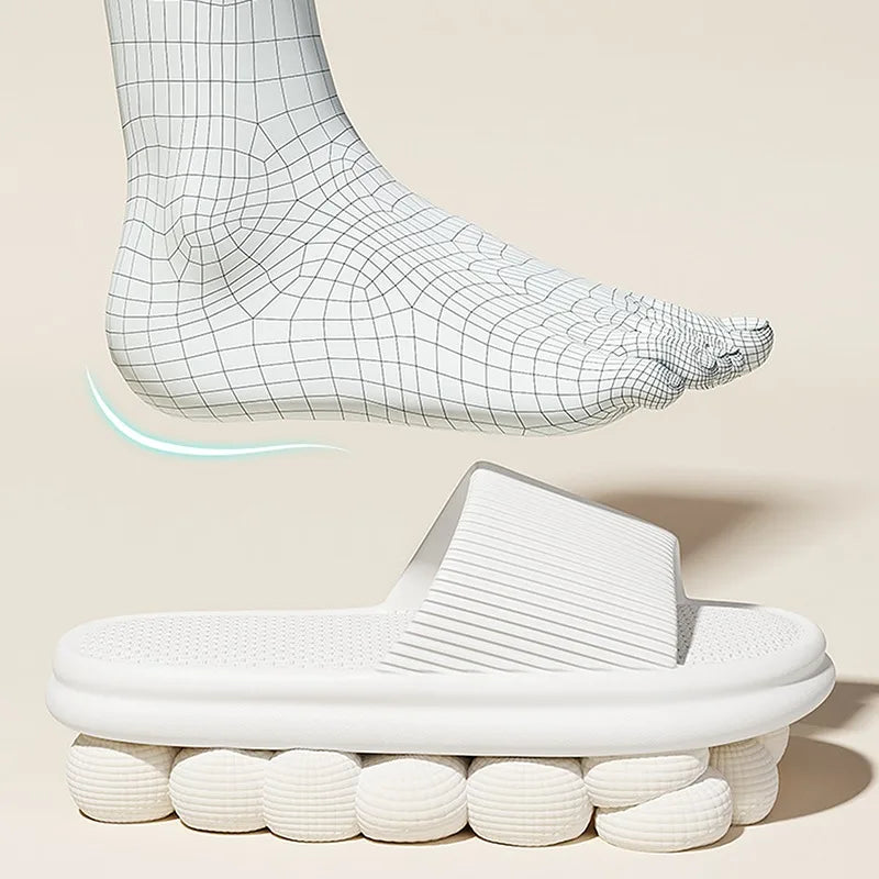 2025 Summer Women's Solid Color Casual Simple Slipper, EVA Material, Comfortable Indoor/Outdoor Dual-use, Anti-Slip Design.
