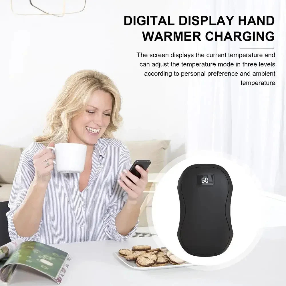 Electric Hand Warmer 50000mAh Large Capacities Hand Warmer Portable Safe And Durable Small Hand Warmer Winter Warming Supplies