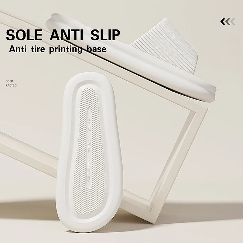 2025 Summer Women's Solid Color Casual Simple Slipper, EVA Material, Comfortable Indoor/Outdoor Dual-use, Anti-Slip Design.