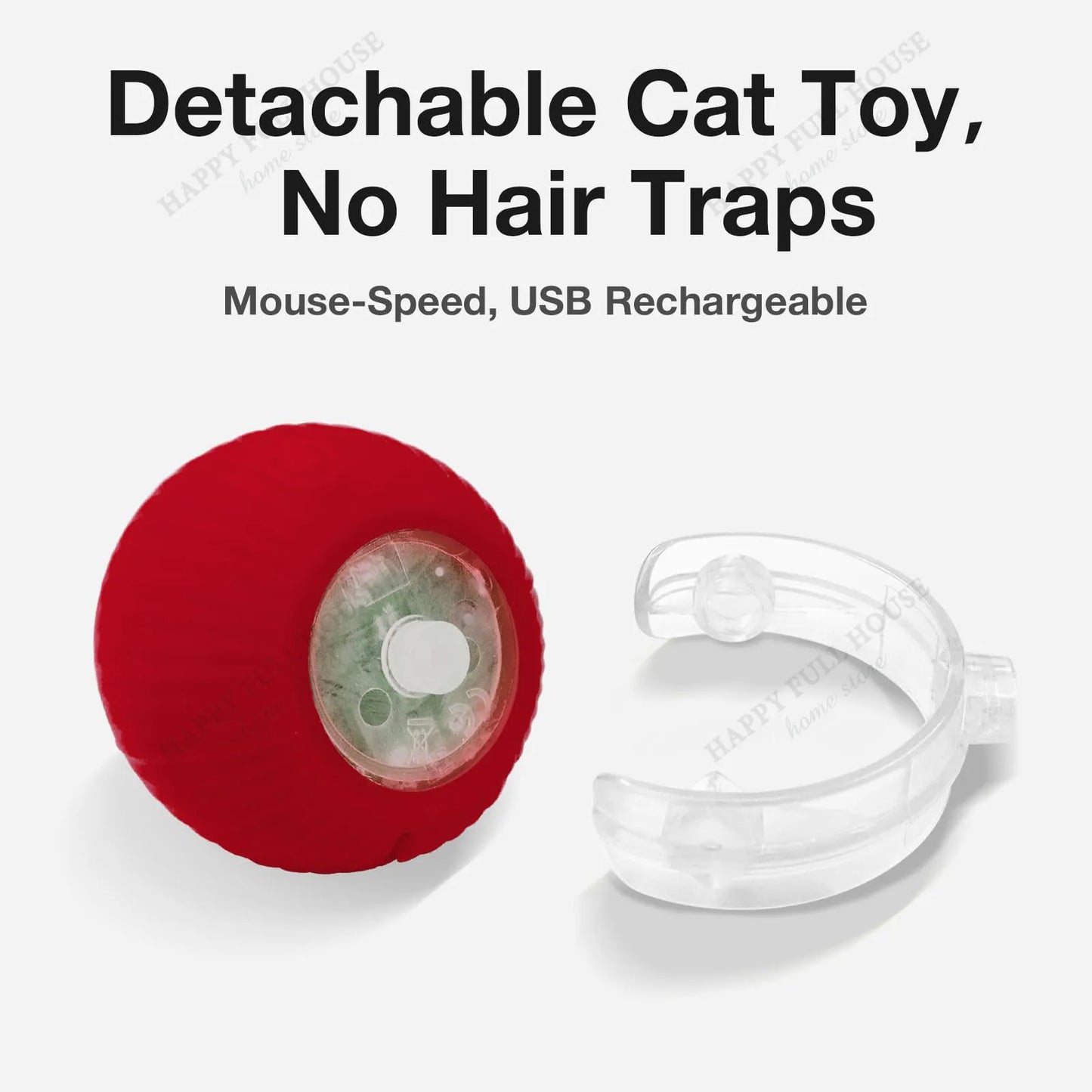 Speedy Tail 3.0 Smart Interactive Cat Toy with 3 Play Modes, Auto Moving Ball Toy for Indoor Bored Kitten & Adult Cats