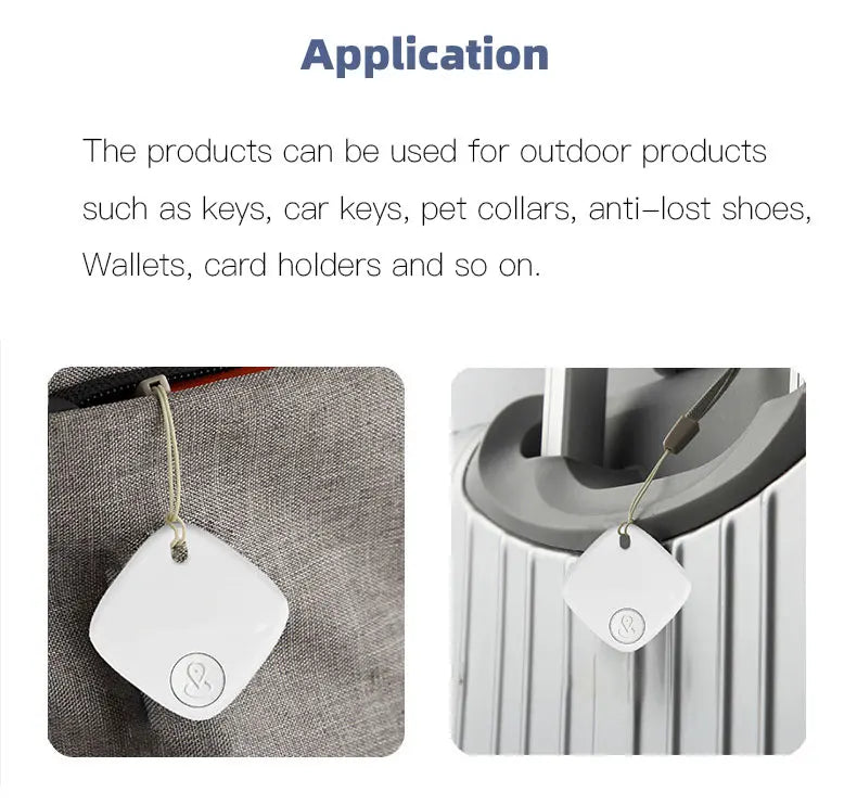 F2 Smart Airtag GPS Positioning Anti-Lost Device For iPhone iPad iOS Find My App Bluetooth Tracker Keys/Pets/Kids Locator Finder