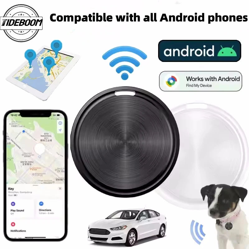 Bluetooth Car Mini GPS Tracker for Android Key Wallet Bags Finder With Google Find My Device App Keys Finder for Pet Locator