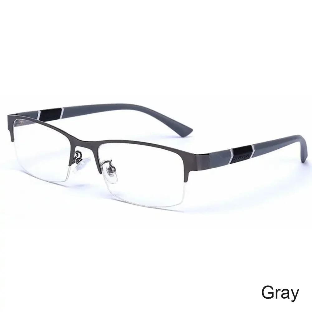 Half Frame Blue Light Blocking Glasses Flat Glasses Fashion Women Men Comfortable Transparent Glasses Anti Radiation Glasses