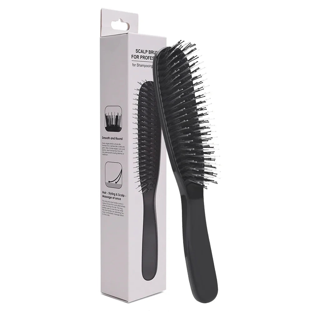 Japanese Premium Scalp Massage Brush Head Massager Detangling Hair Brush Wet Curly Hair Comb Shampoo Brush Barber Styling Tools