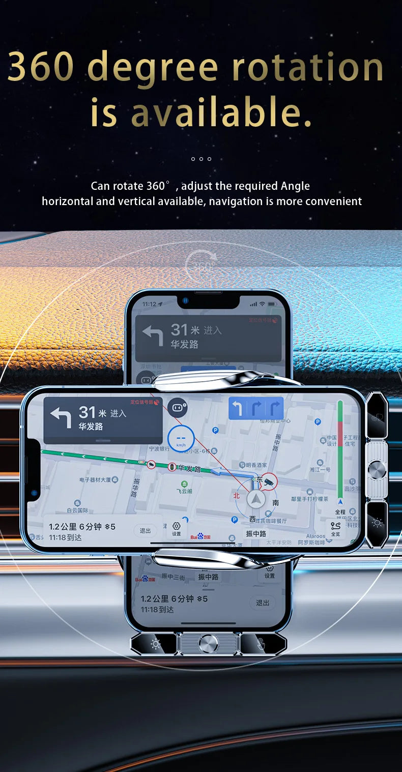 15W Car Wireless Charger Stand for iPhone 16 15 14 13 12 Pro Max Samsung 3 in 1 Magnetic Adapters Phone Fast Charging Chargers