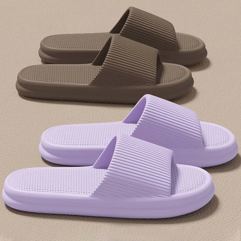 2025 Summer Women's Solid Color Casual Simple Slipper, EVA Material, Comfortable Indoor/Outdoor Dual-use, Anti-Slip Design.