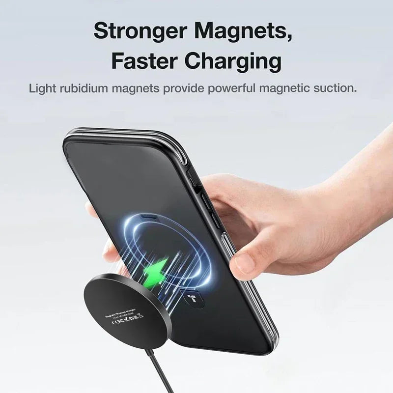 PD 30W Magnetic Wireless Charger Pad For Macsafe iPhone 16 15 14 13 12 Pro Max X XS XR 8 Plus USB C Fast Charging Dock Station