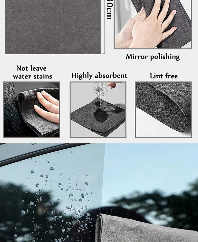 1/3/5/10Pcs Magic Cleaning Cloths Reusable Microfiber Washing Rags Microfiber Glass Clean Towel Washable Lint-free Cleaning Rags