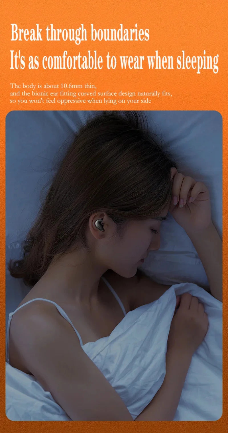 Xiaomi Mijia Sleep Invisible Earbuds Tiny Headphone Sport Stereo Bluetooth 5.3 Earphone Hidden Noise Cancelling Wireless Headset
