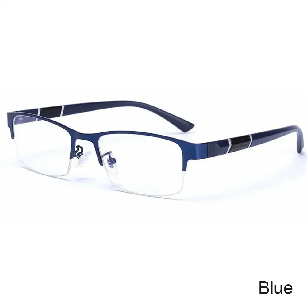 Half Frame Blue Light Blocking Glasses Flat Glasses Fashion Women Men Comfortable Transparent Glasses Anti Radiation Glasses