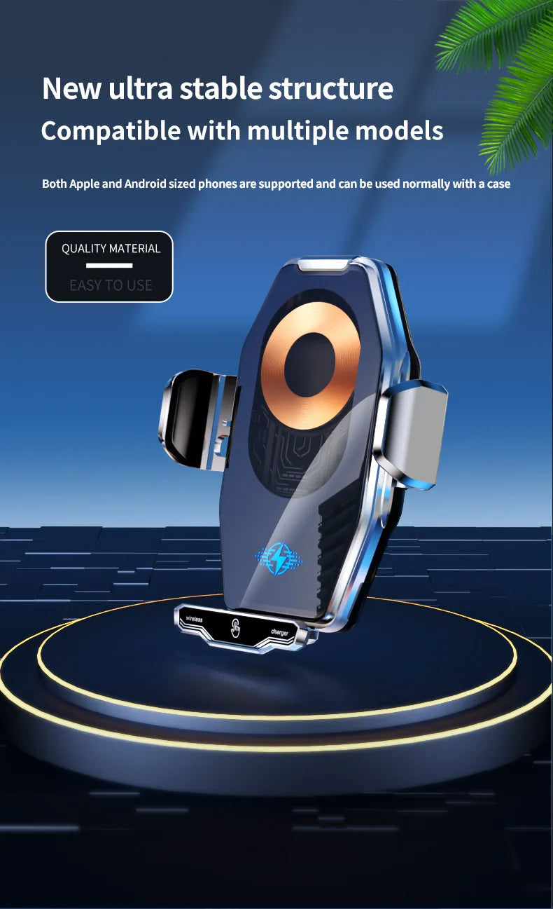 15W Car Wireless Charger Stand for iPhone 16 15 14 13 12 Pro Max Samsung 3 in 1 Magnetic Adapters Phone Fast Charging Chargers