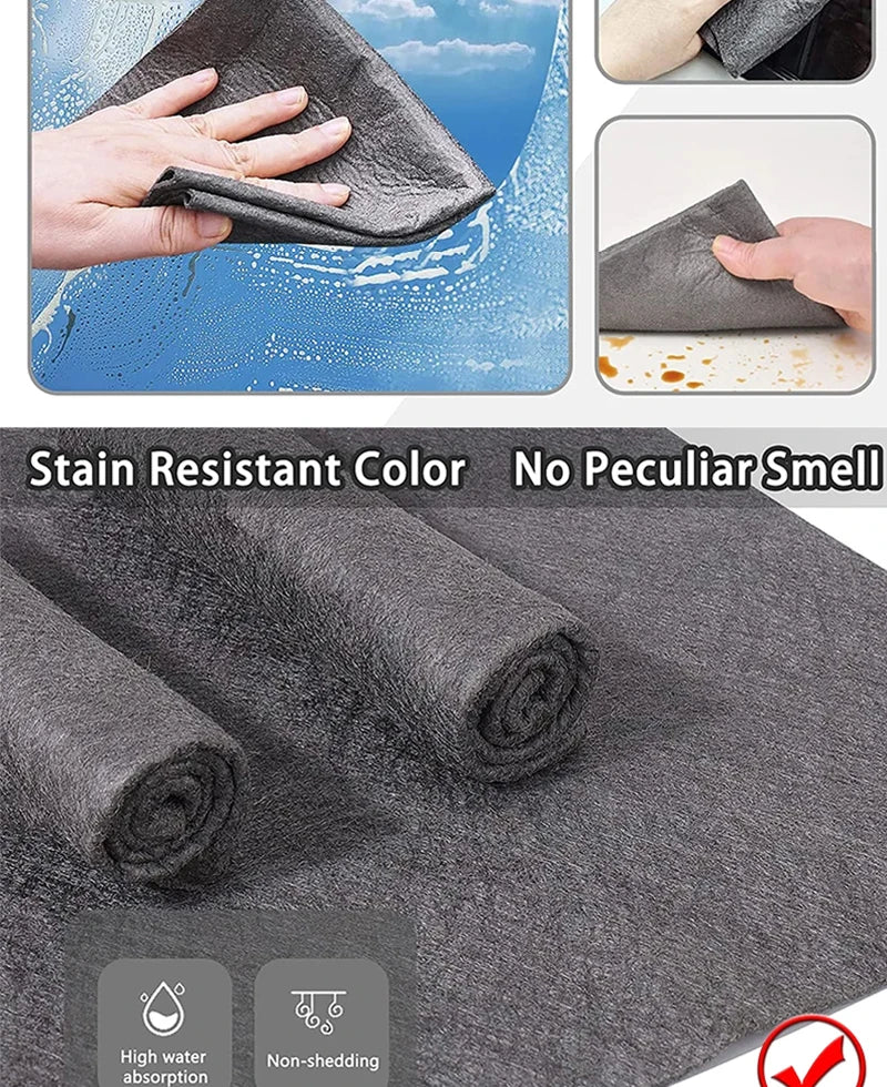 1/3/5/10Pcs Magic Cleaning Cloths Reusable Microfiber Washing Rags Microfiber Glass Clean Towel Washable Lint-free Cleaning Rags