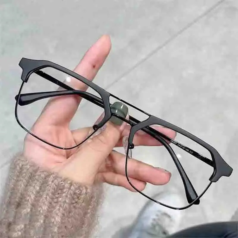 Luxury Brand Square Black Frame Myopia Glasses Anti-blue Light Women Men Near Sight Eyeglasses Unisex Goggles Diopters -0 To -6