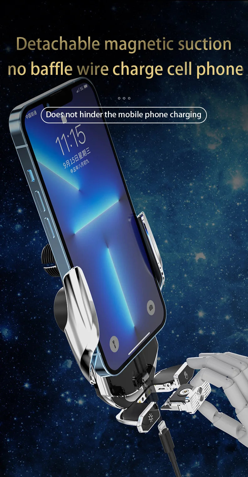 15W Car Wireless Charger Stand for iPhone 16 15 14 13 12 Pro Max Samsung 3 in 1 Magnetic Adapters Phone Fast Charging Chargers