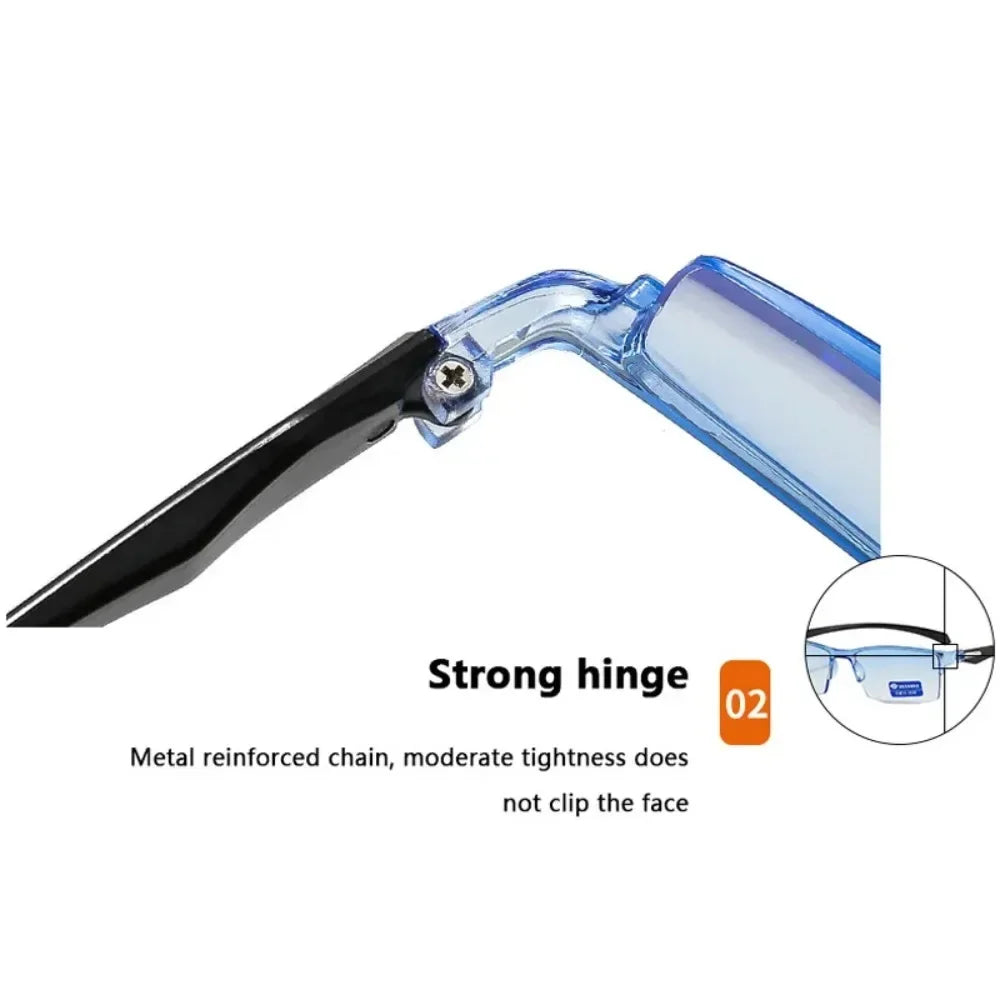 Hot Sales Smart Automatic Zoom Eyeglasses Anti-Blue Light Reading Glasses Men Women Optical Spectacle Computer Eyeglass
