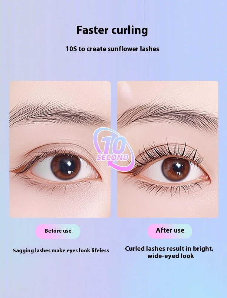 Heated Eyelash Curler, Fast Heat up Within 10s, 24 Hours Long Lasting, Rechargeable Electric Eyelash Curler, Temperature Control