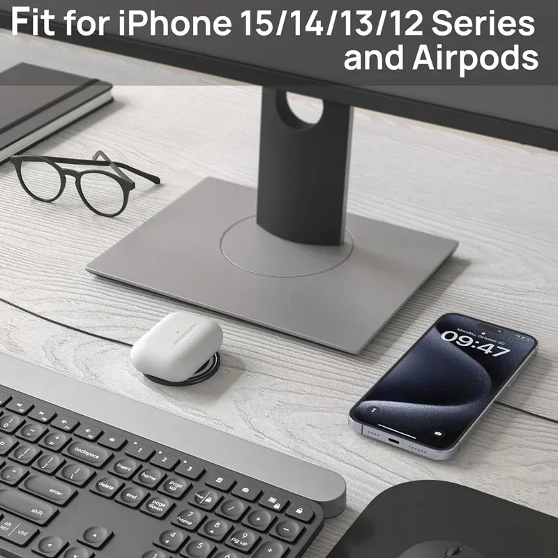 PD 30W Magnetic Wireless Charger Pad For Macsafe iPhone 16 15 14 13 12 Pro Max X XS XR 8 Plus USB C Fast Charging Dock Station