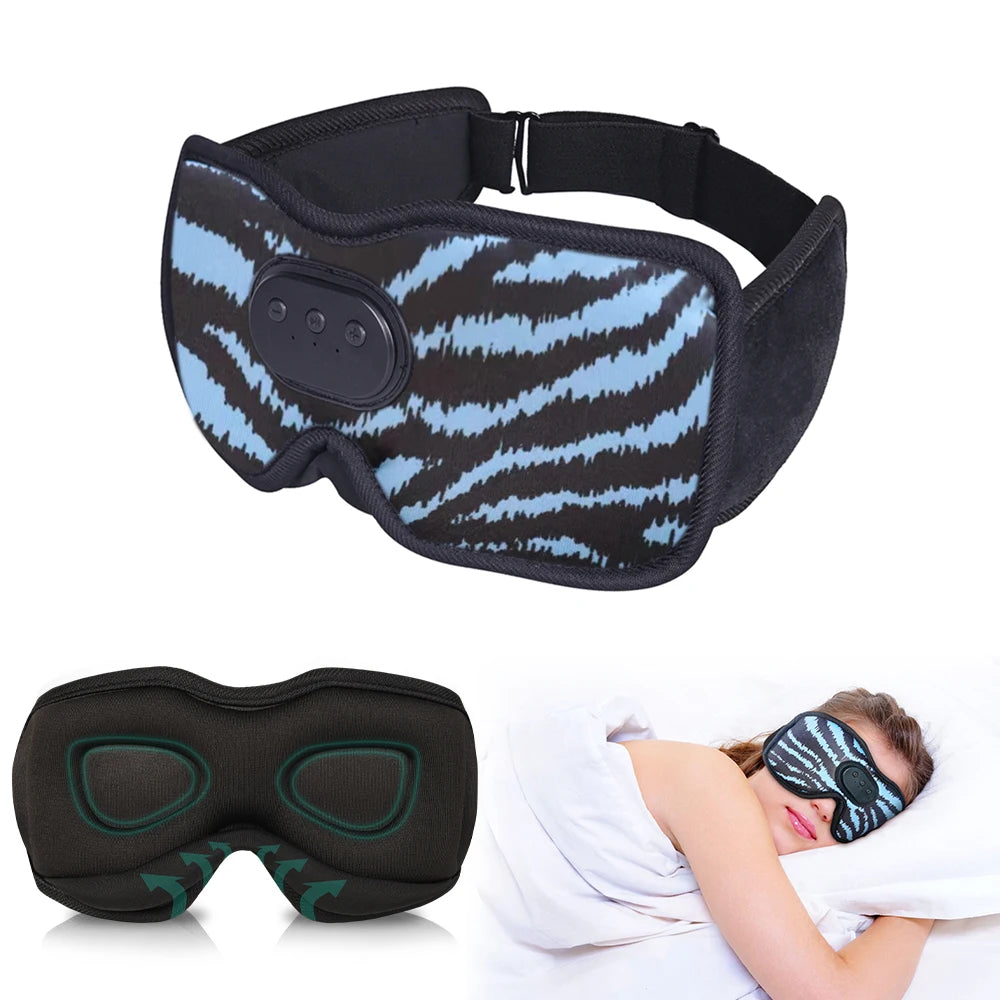 Premium Bluetooth Sleep Eye Mask Headphone - Blending 3D Sleep Headphone Innovation for Sound Sleep Bluetooth Eye Mask