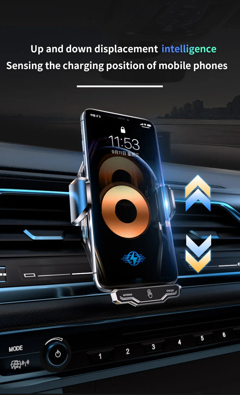 15W Car Wireless Charger Stand for iPhone 16 15 14 13 12 Pro Max Samsung 3 in 1 Magnetic Adapters Phone Fast Charging Chargers