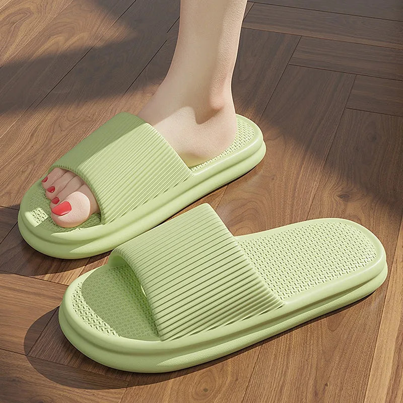 2025 Summer Women's Solid Color Casual Simple Slipper, EVA Material, Comfortable Indoor/Outdoor Dual-use, Anti-Slip Design.