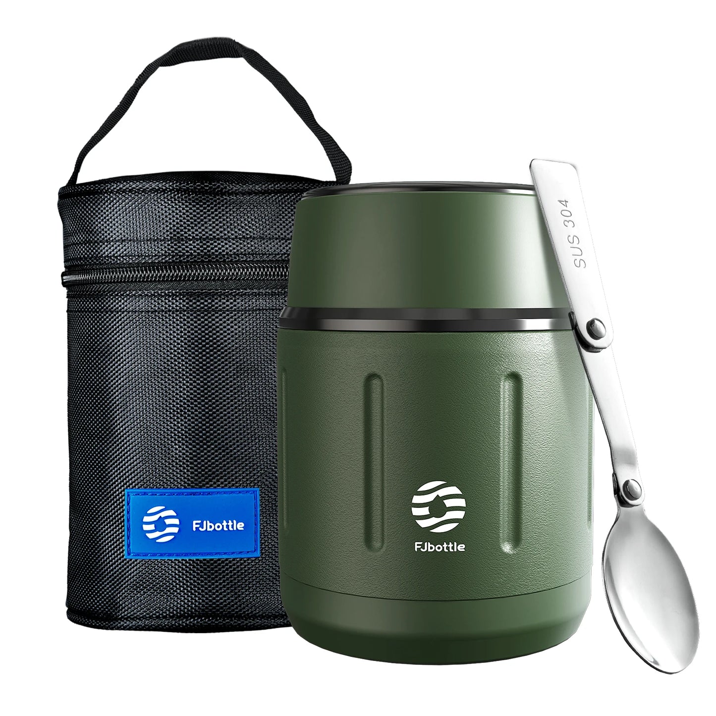 FEIJIAN 500ml Food Thermos, 316 Stainless Steel Vacuum Insulated Food Jar With Spoon Kids Lunch Box