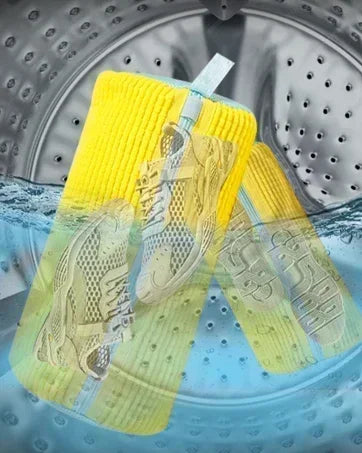 Washing Shoes Machine Bag Slippers Laundry Bag Net for Cleaning Shoes Washable Overshoes Sneakers Kit Soft Bristle Shoe Brush