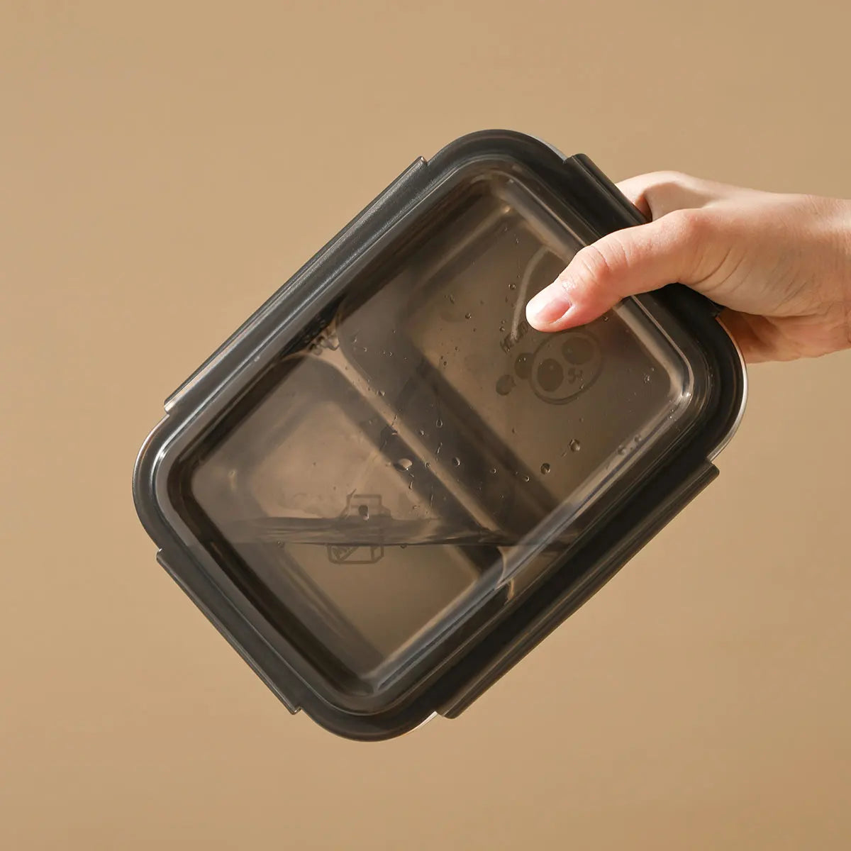 WORTHBUY 304 Stainless Steel Divided Bento Lunch Box Portable Leak-proof Food Container With Compartments For Students Kids