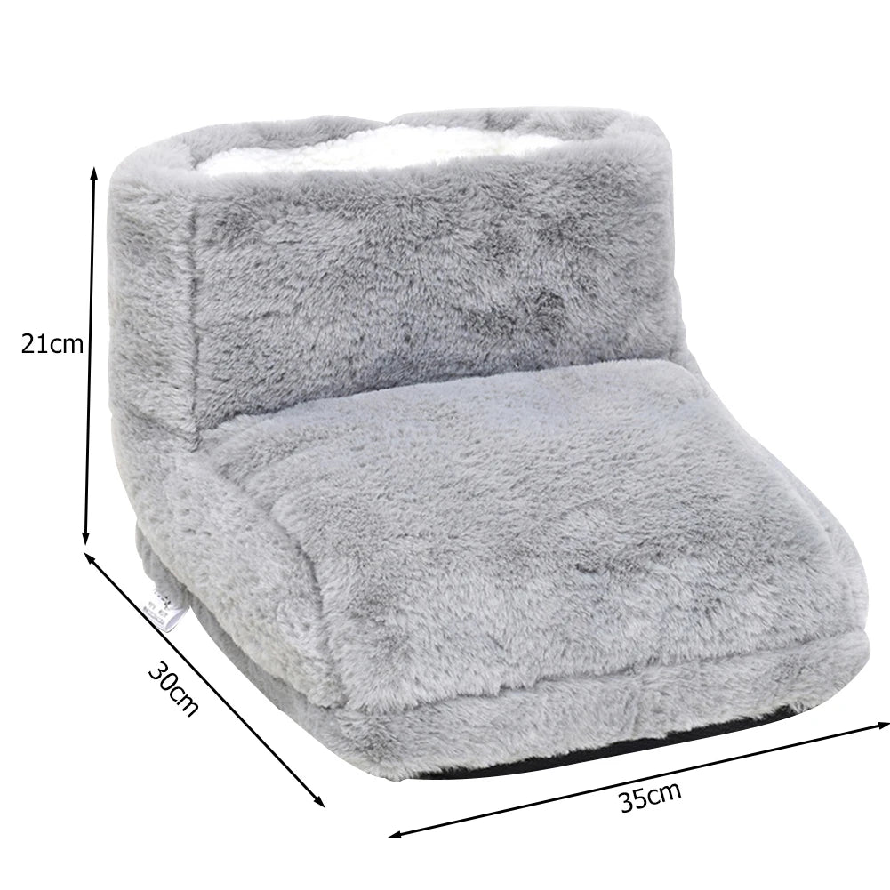 Electric Foot Warmer Foot Heating Pad USB Charging Household Foot Heater Washable Double Feet Slippers for Home Bedroom Sleeping