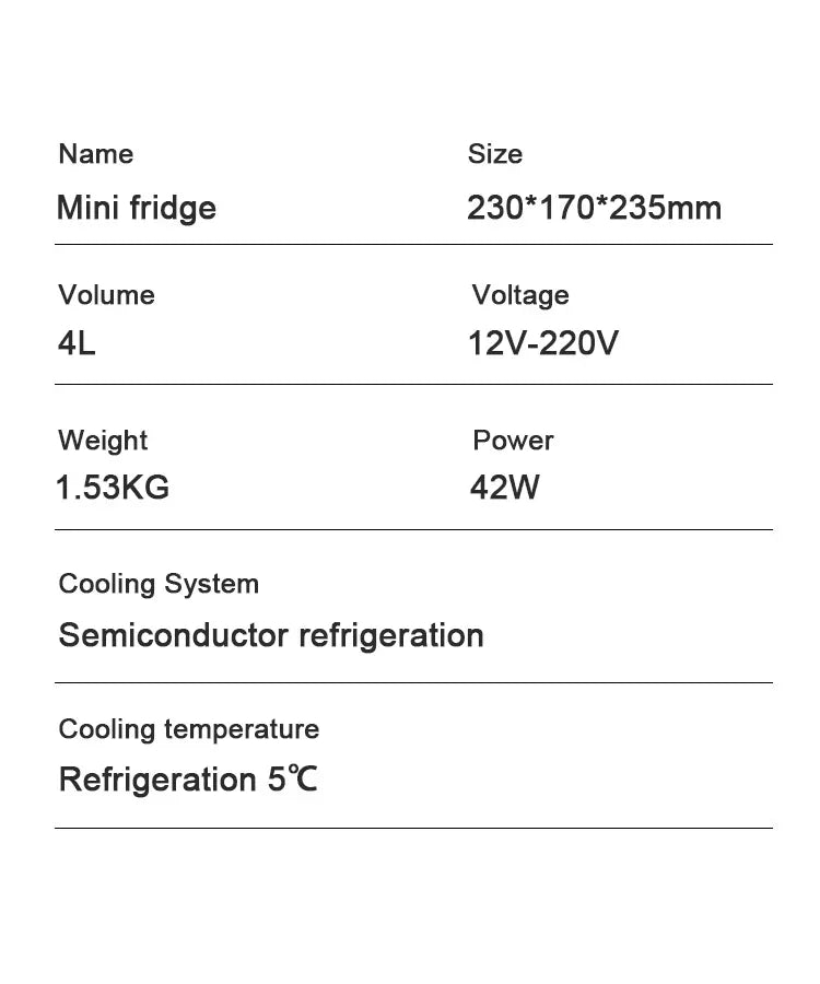 12V/110V/220V Mini Multifunction Refrigerator Cosmetics Mask Beverage Makeup Dormitory Freshness for Car Home