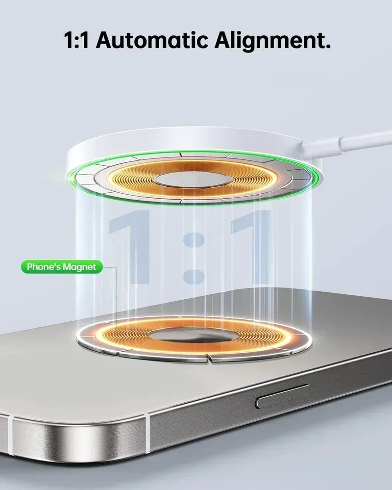 PD 30W Magnetic Wireless Charger Pad For Macsafe iPhone 16 15 14 13 12 Pro Max X XS XR 8 Plus USB C Fast Charging Dock Station