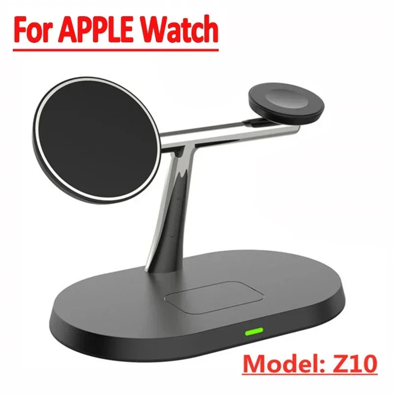 3 in 1 100W Magnetic Wireless Charger Stand For Magsafe iPhone 16 15 14 13 12 Apple Watch 8 7 Airpods Pro Fast Charging Station