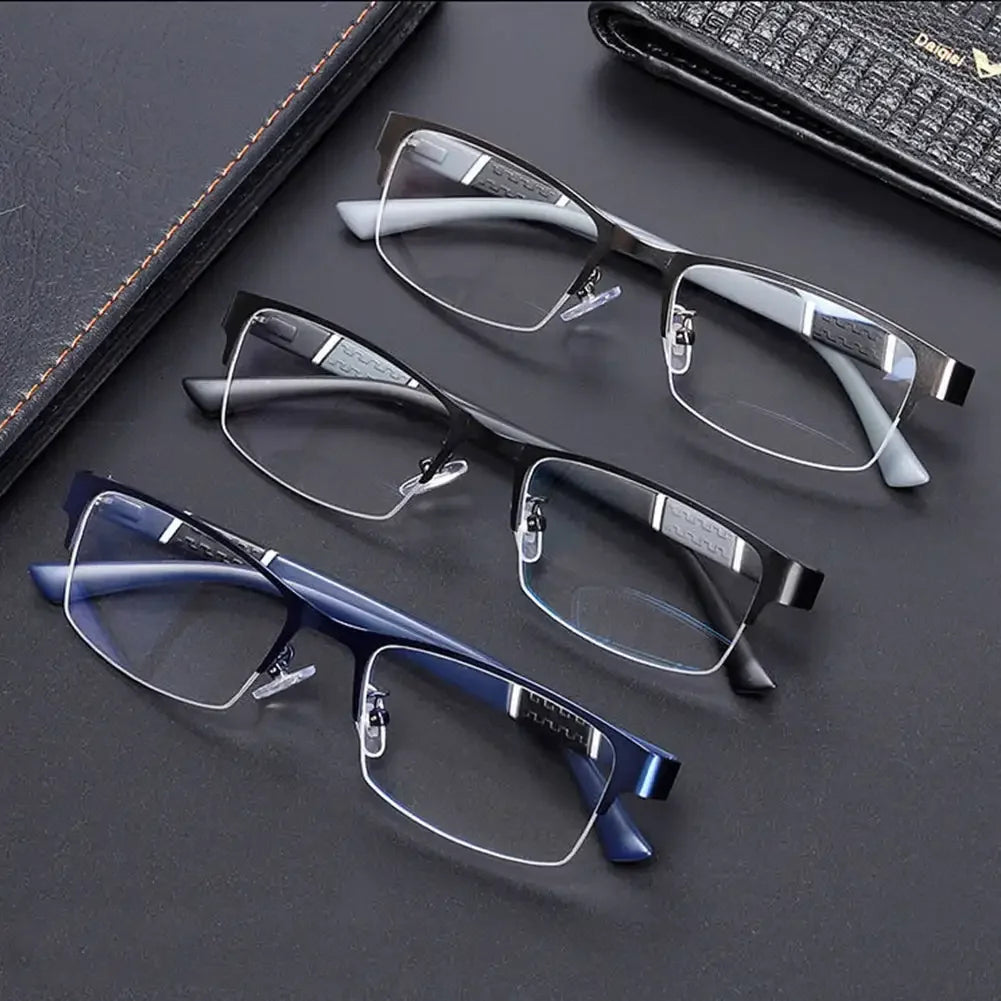 Half Frame Blue Light Blocking Glasses Flat Glasses Fashion Women Men Comfortable Transparent Glasses Anti Radiation Glasses