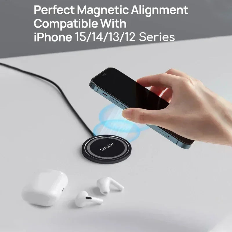 PD 30W Magnetic Wireless Charger Pad For Macsafe iPhone 16 15 14 13 12 Pro Max X XS XR 8 Plus USB C Fast Charging Dock Station
