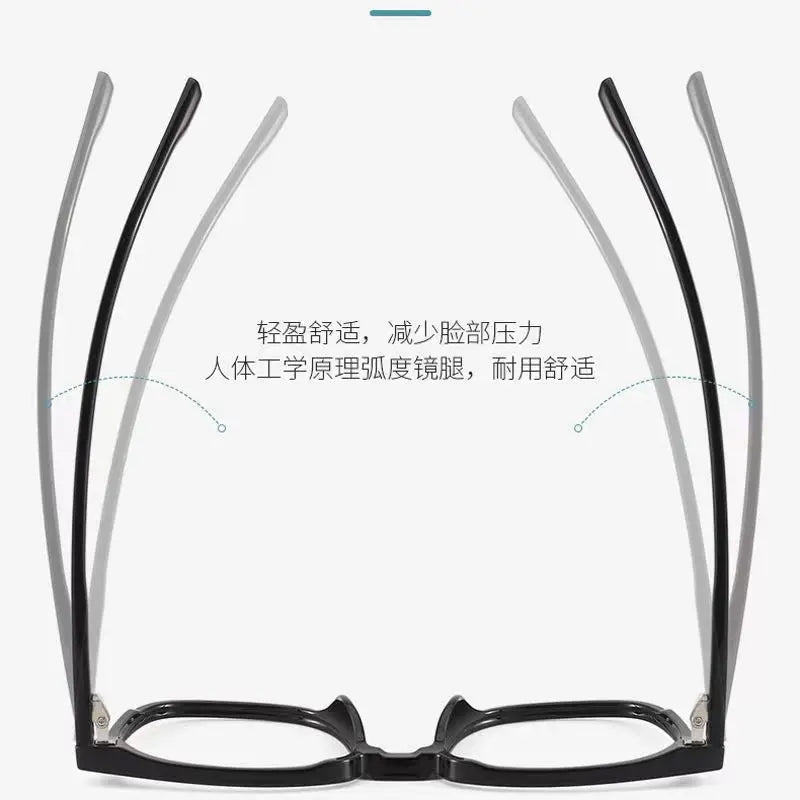 Black Computer Glasses Frame Women Men Anti Blue Light Square Rectangle Eyewear Blocking Glasses Optical Spectacle Eyeglass