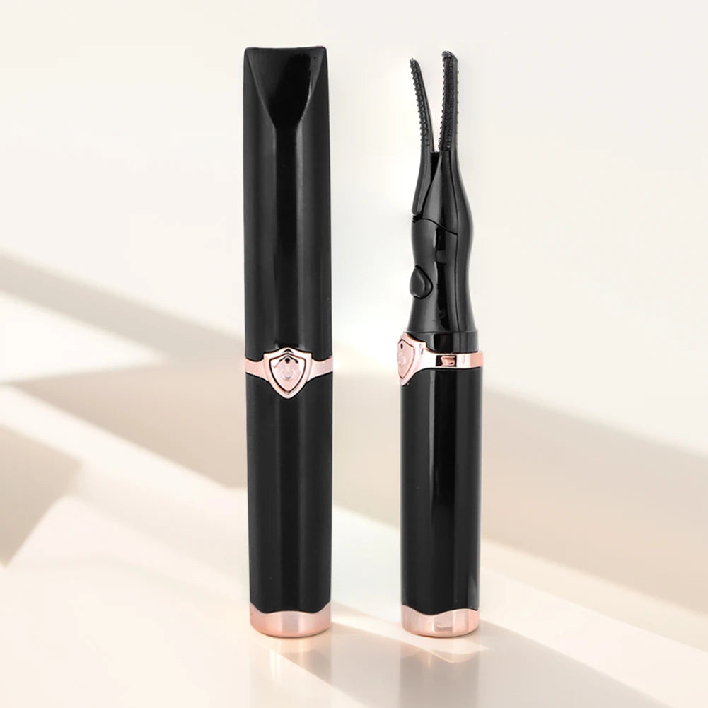 Heated Eyelash Curler USB Rechargeable Quick Heating Natural Curl Eyelash Curler Long Lasting for Quick Natural Curling