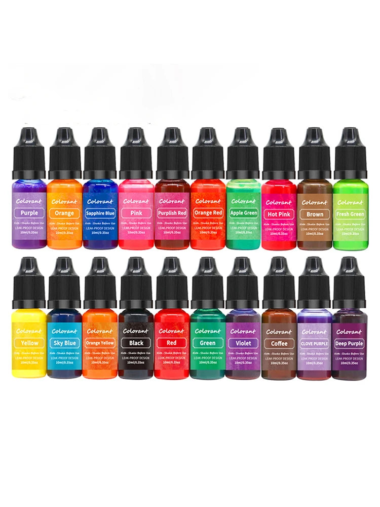 20 Colors Candle Dyes Pigment Aromatherapy Liquid Colorant Pigment DIY Candle Mold Soap Coloring Handmade Crafts Resin Pigment