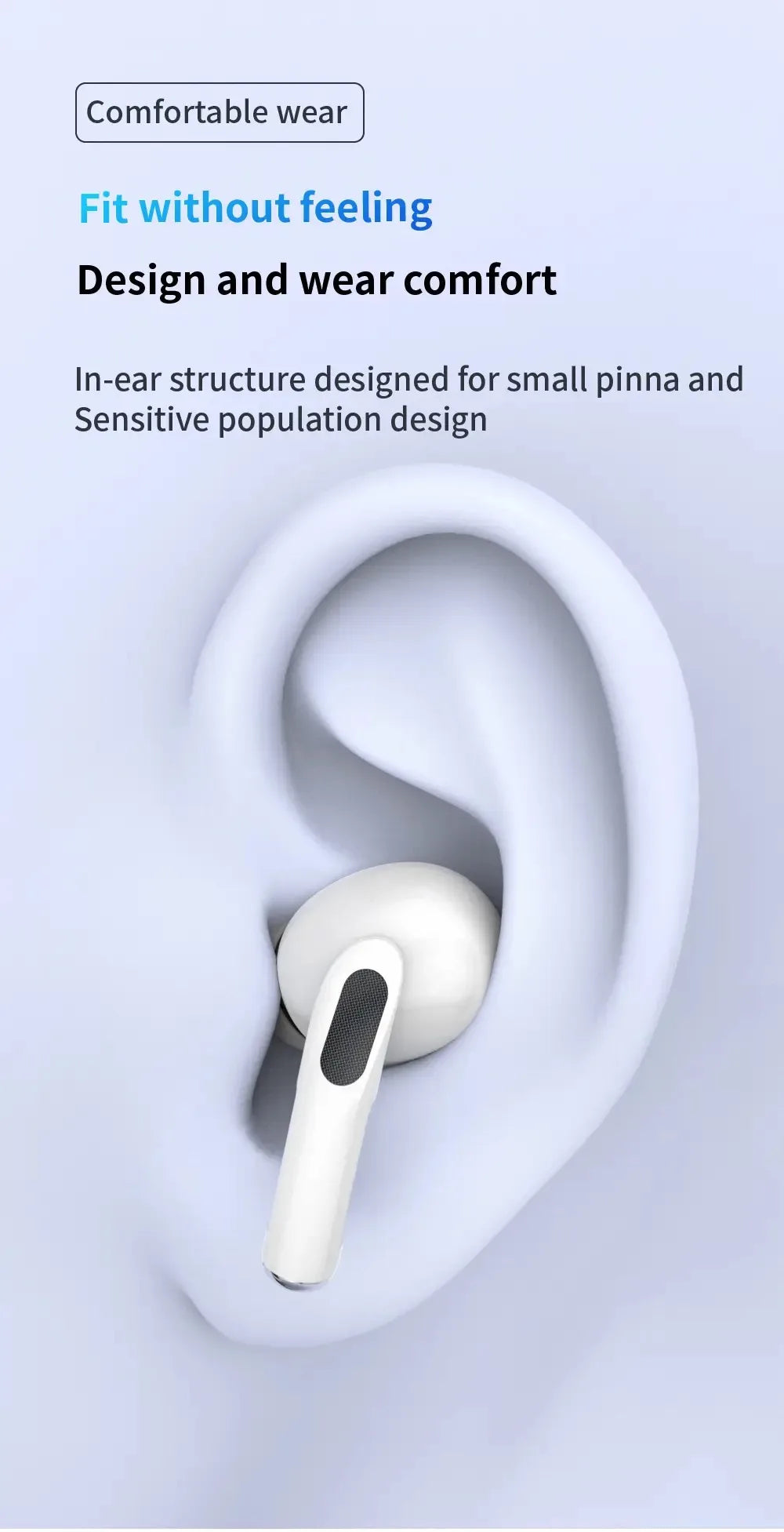Original Air Pro True Wireless Bluetooth Earphones Headphones HiFi Sound Low Latency Noise Reduction Earbuds for IPhone Android
