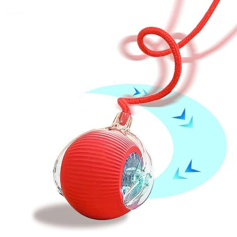 Interactive Cat Toys Ball Automatic Rolling Rechargeable Smart Obstacle Avoid Running Toys for Energetic Indoor Cats